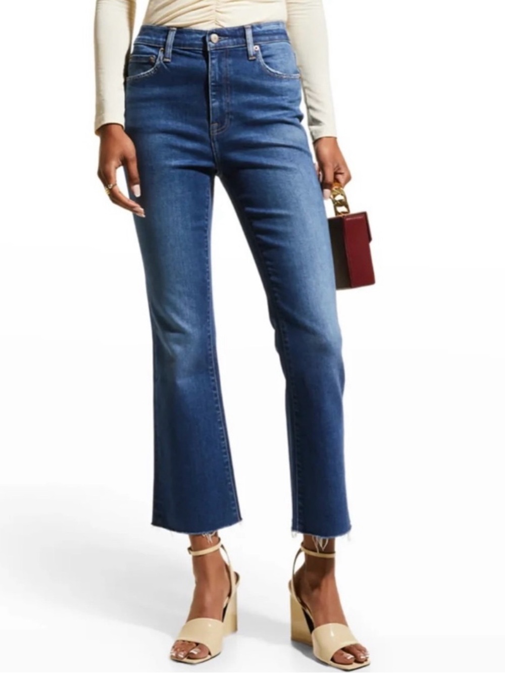 Pistola Lennon High Rise Cropped Bootcut Jeans Size 27